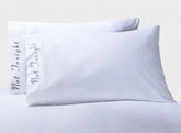 Embroidered Quotes 500 Thread Count Cotton 2 Piece Pillowcase Set